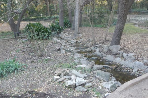 December 21, 2016: The stream bed prior to construction.